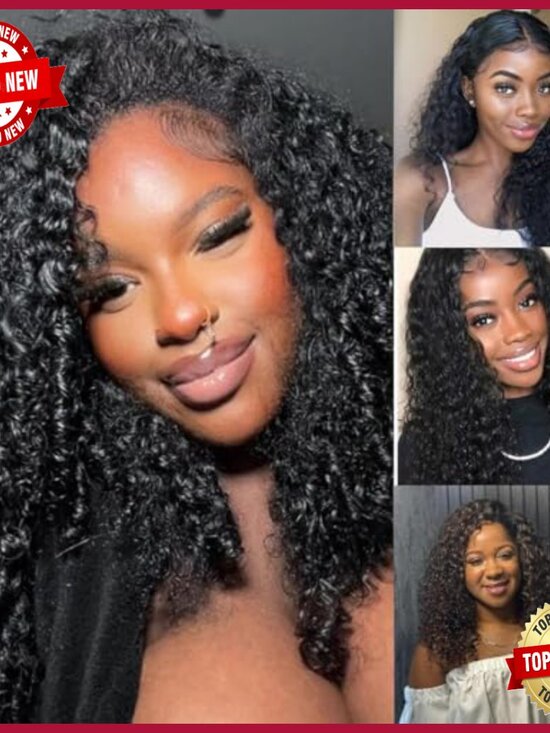 22 Inch Human Hair Extensions 3C4A Water Wave Spiral Curly Quick Weave main image 5